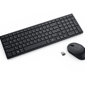 DELL KM555 keyboard Mouse included Universal RF Wireless + Bluetooth UK English Black