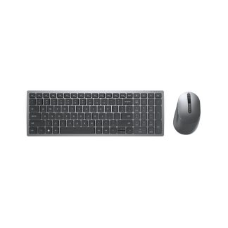 DELL KM7120W keyboard Mouse included Office RF Wireless + Bluetooth English Grey, Titanium