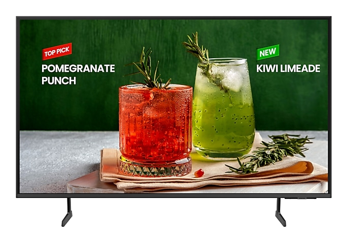 Samsung LH55BEDHLGFXZC signage display Digital signage flat panel 139,7 cm (55") LED Wi-Fi 4K Ultra HD Grey Tizen 16/7